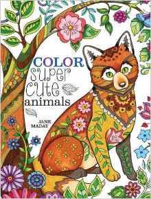 ADORABLE ANIMALS ~ Grayscale Adult Coloring Book ~ by Jane Maday